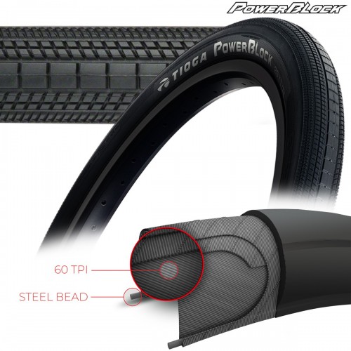 TIOGA POWERBLOCK TIRES - 60 TPI -...