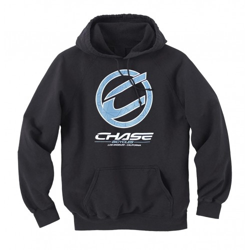 CHASE BICYCLES ROUND ICON BLACK/BLUE HOODIE