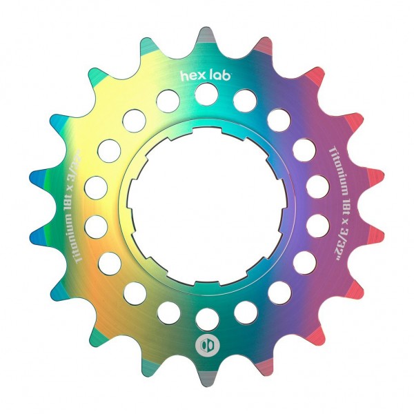 BOX HEX LAB SINGLE SPEED TITANIUM COGS