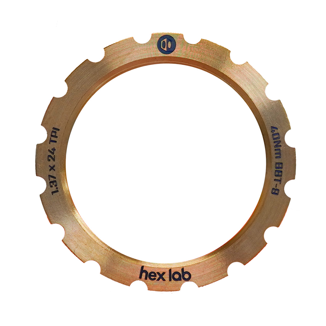 BOX HEX LAB TITANIUM LOCK RING Color Gold
