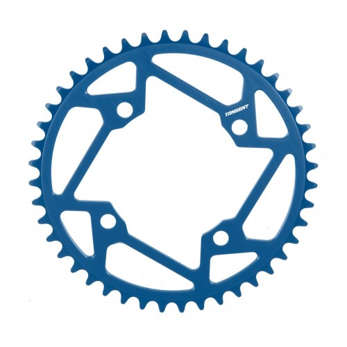 TANGENT 4 BOLT CHAINRING 104MM BLUE