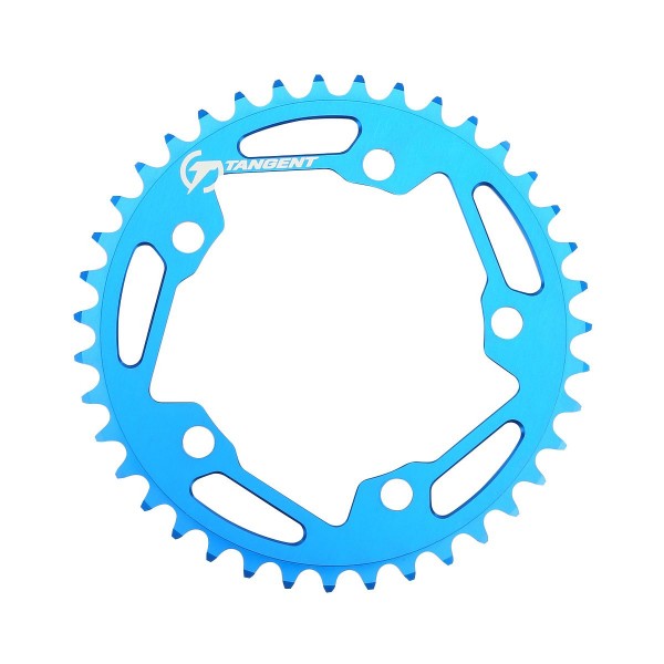 TANGENT 5 BOLT CHAINRING 110MM BLUE