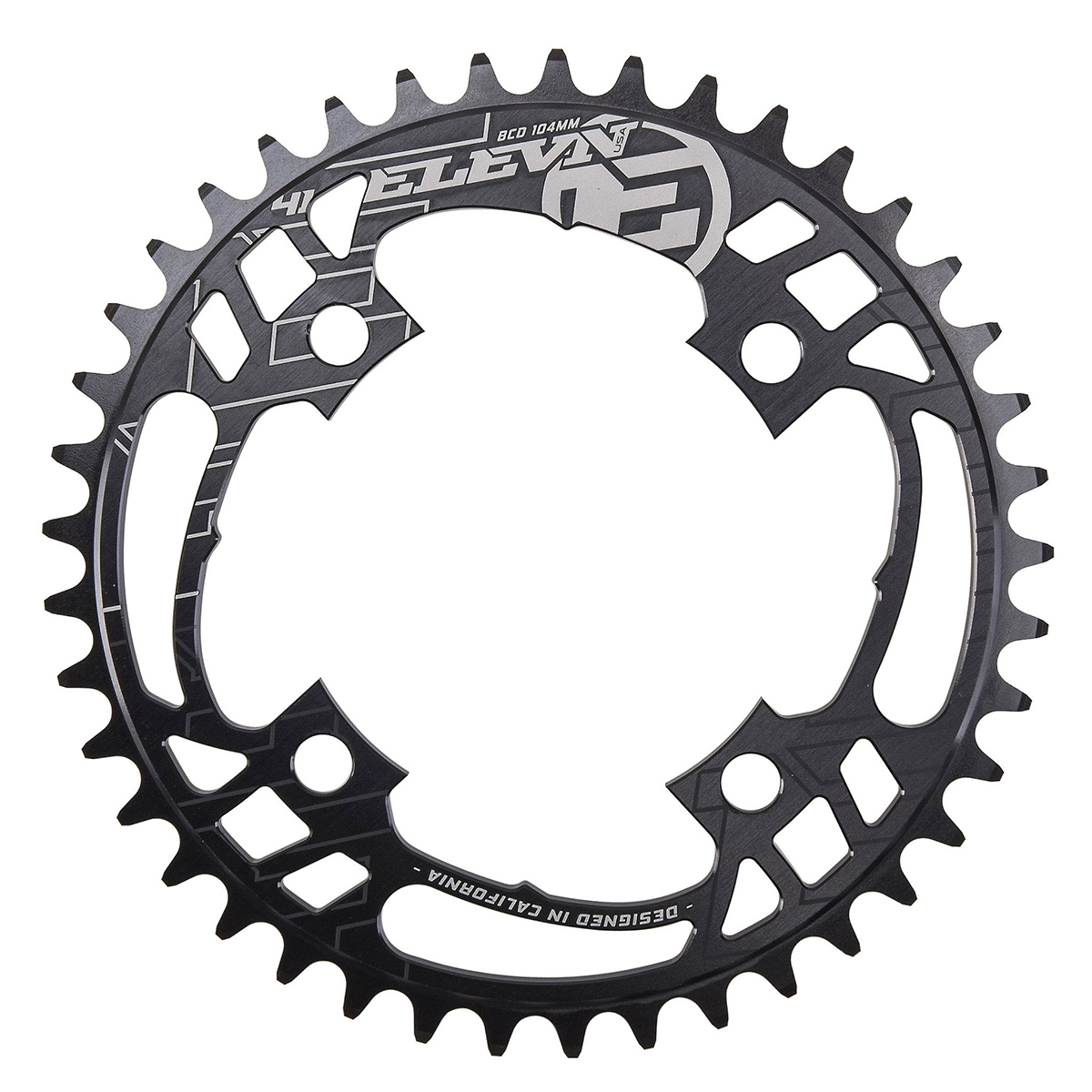 ELEVN FLOW CHAINRING 104MM BLACK Color Black Number of Teeth 40