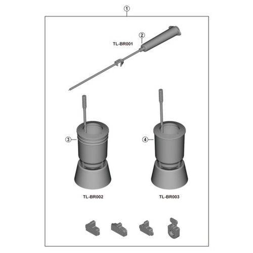 SHIMANO TL-BR PROFESSIONAL DISC BRAKE KIT