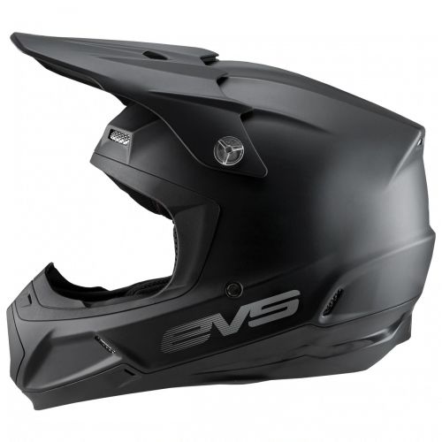 EVS T5 SOLID MATT BLACK HELMET