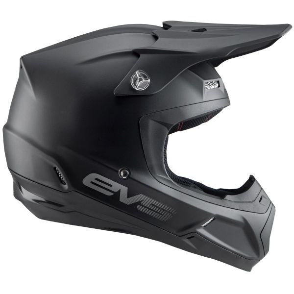 EVS T5 SOLID MATT BLACK HELMET