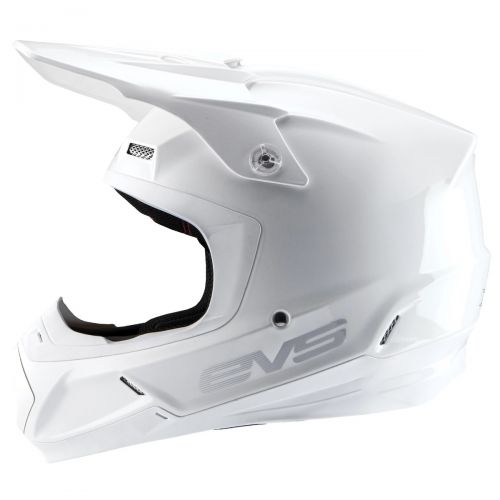 EVS T5 SOLID WHITE HELMET