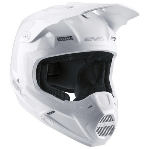 EVS T5 SOLID WHITE HELMET