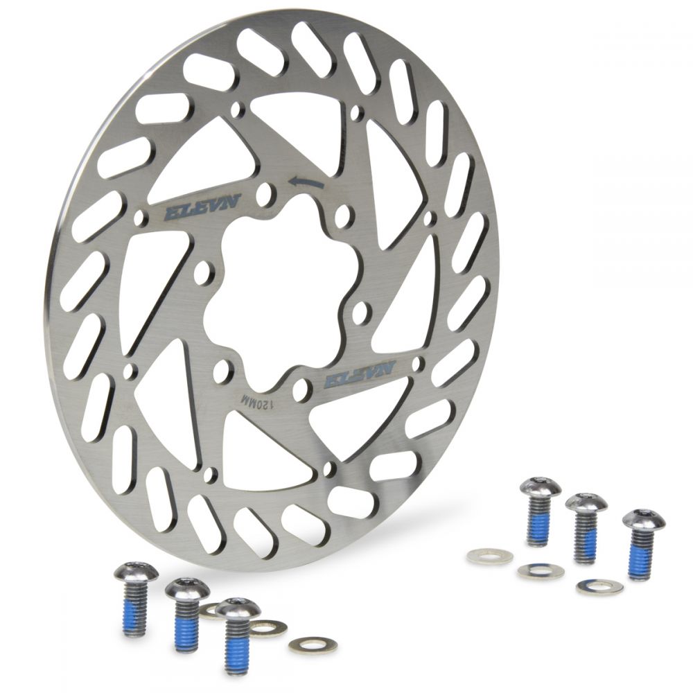 ELEVN DISC BRAKE ROTOR 120mm CHROME Color Silver