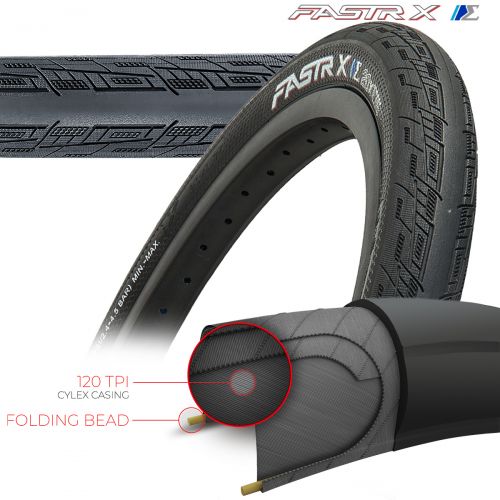 TIOGA FASTR-X S-SPEC TIRES - 120 TPI - FOLDING BEAD Sizes Tires