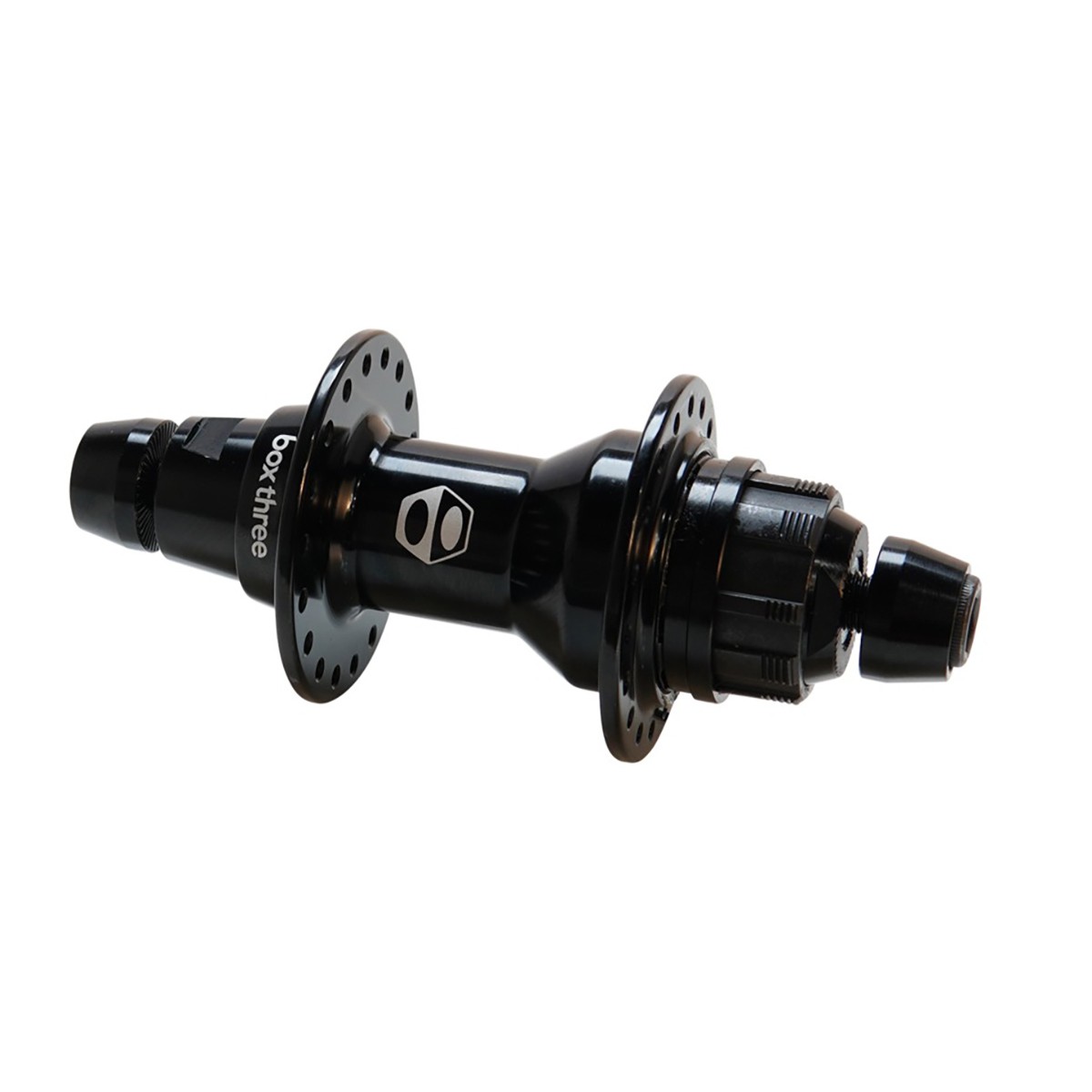 BOX THREE PRO REAR 10mm 36H HUB BLACK Color Black
