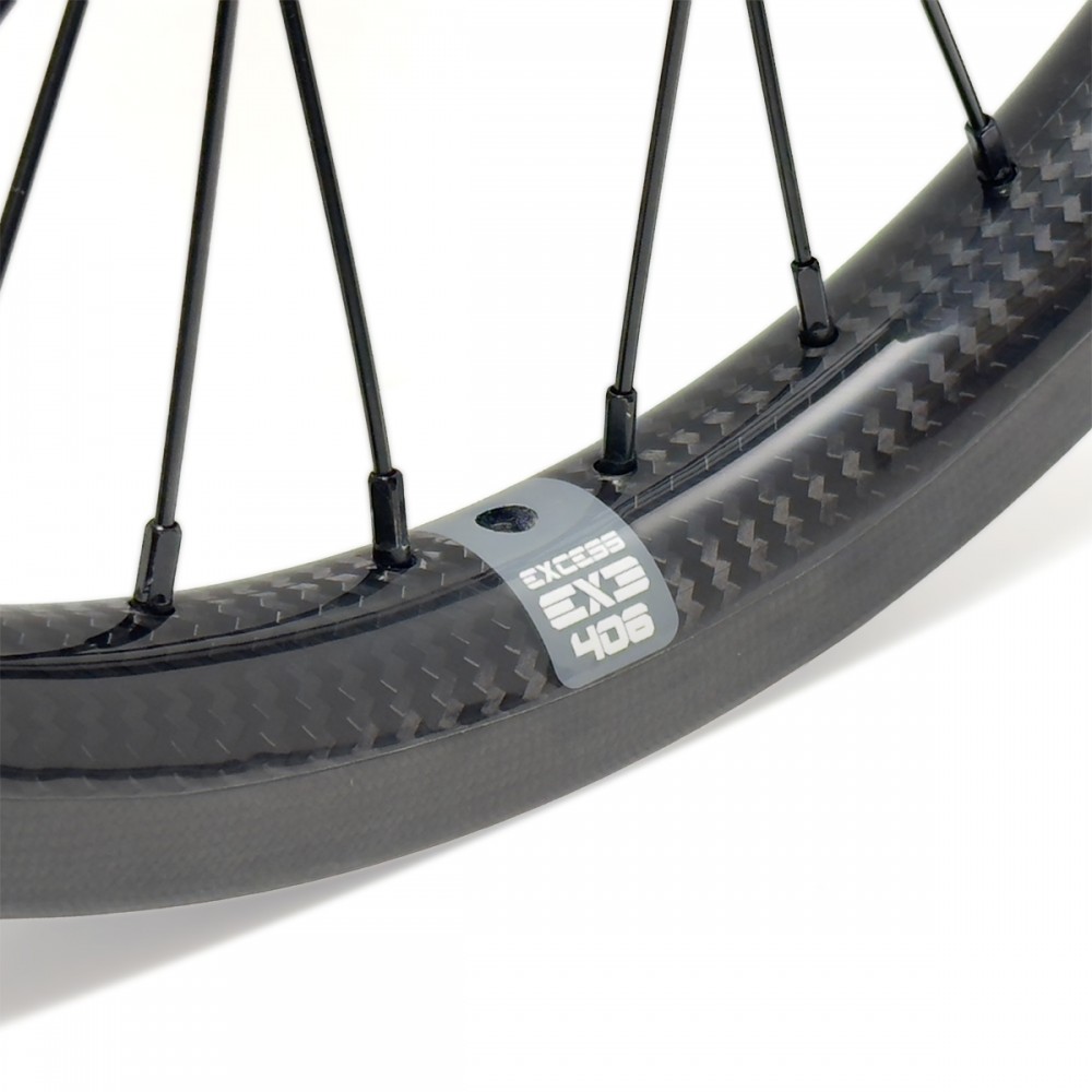 EXCESS EXE-3 CL 406 36H CARBON WHEELSET Color Black / Grey Sizes