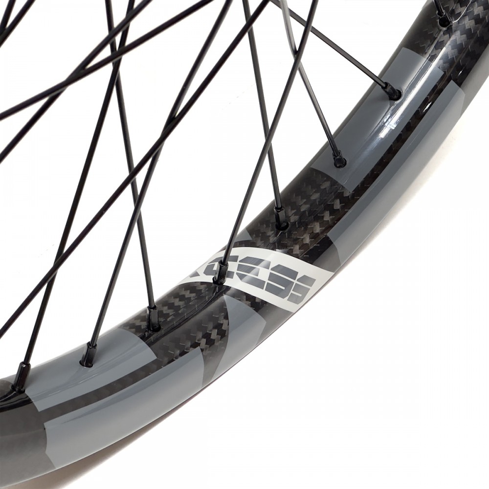EXCESS EXE-3 ISO 406 36H CARBON WHEELSET Color Black / Grey
