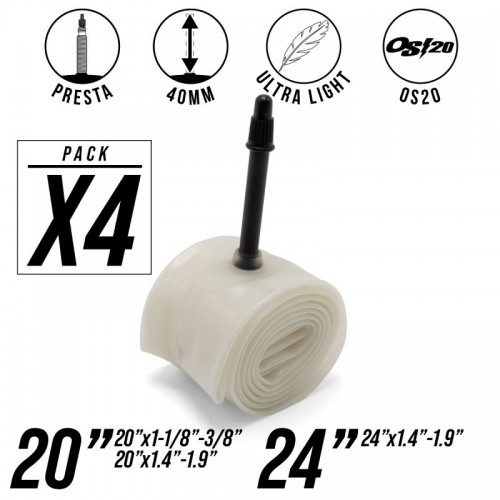 PACK X4 BLUETECH ULTRA LIGHT TUBES...