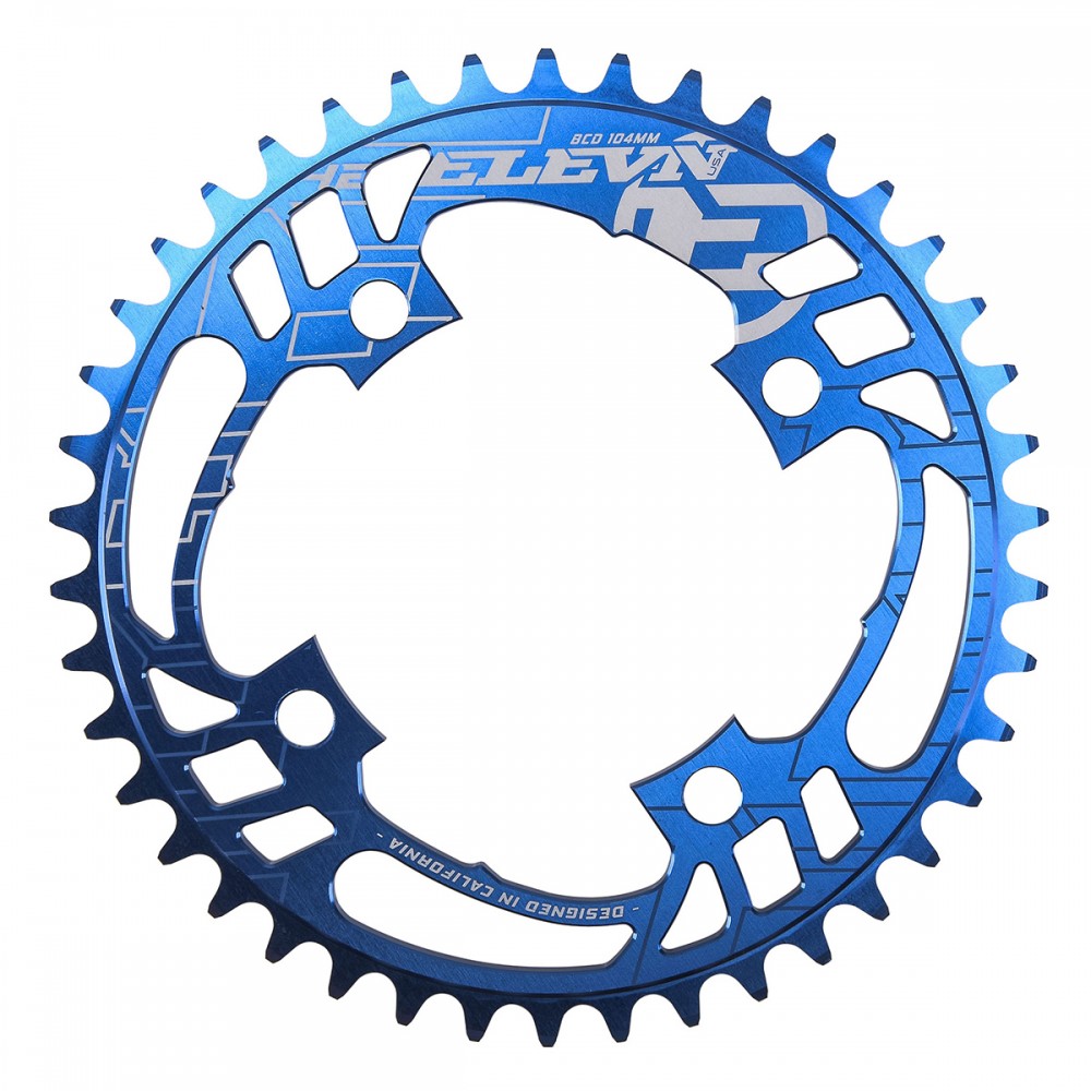 ELEVN FLOW CHAINRING 104MM BLUE