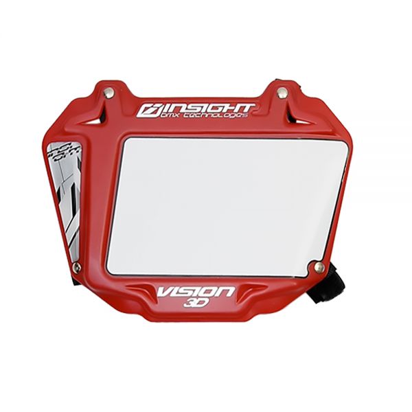 INSIGHT 3D VISION NUMBER PRO PLATE RED