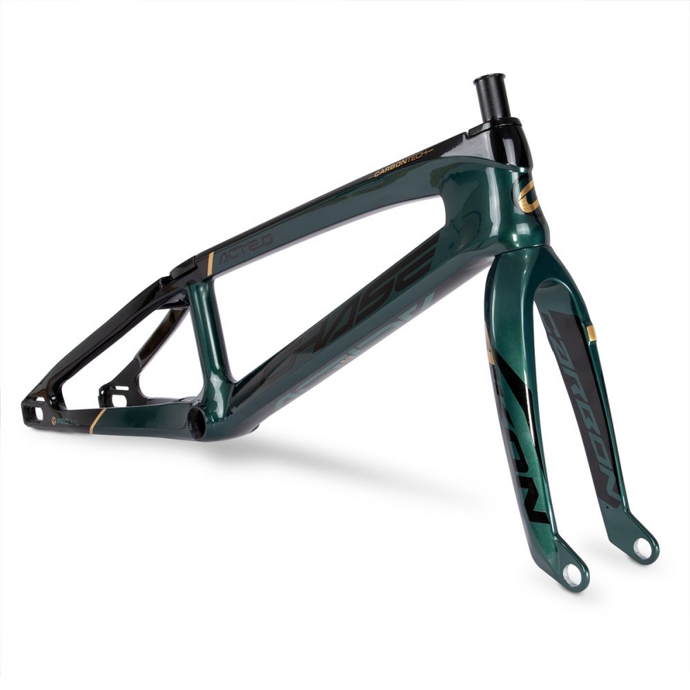 CHASE ACT2.0 DEEP GREEN / BLACK / GOLD FRAME & FORK KIT