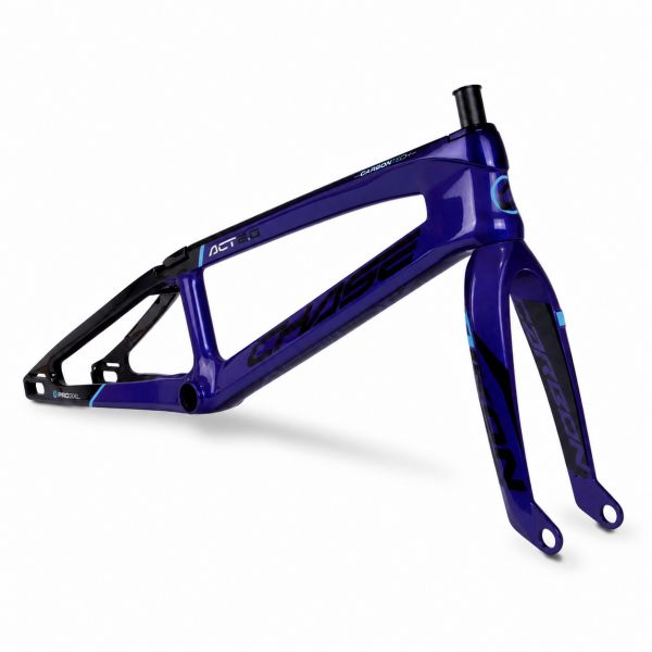 CHASE ACT2.0 PURPLE / BLACK / CYAN FRAME & FORK KIT