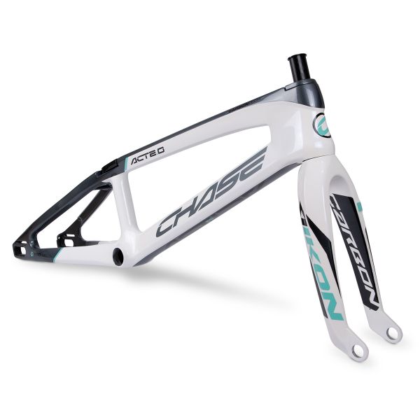 CHASE ACT2.0 WHITE / GREY / TEAL FRAME & FORK KIT
