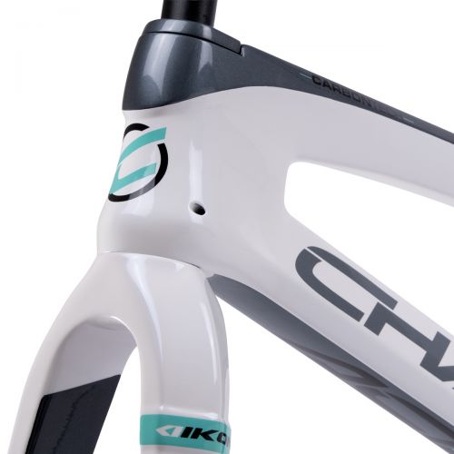 CHASE ACT2.0 WHITE / GREY / TEAL FRAME & FORK KIT