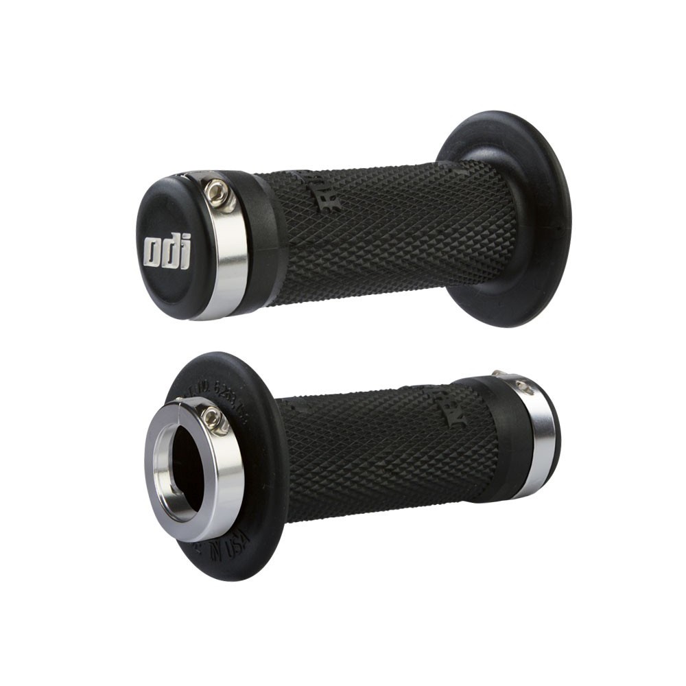 ODI RUFFIAN DUAL-PLY BMX GRIPS 143MM BLACK//GREY