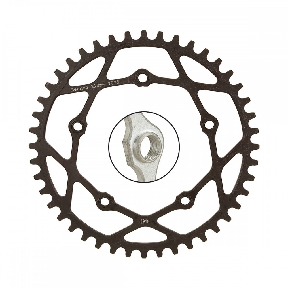 RENNEN PENTACLE CHAINRING THREADED 110MM