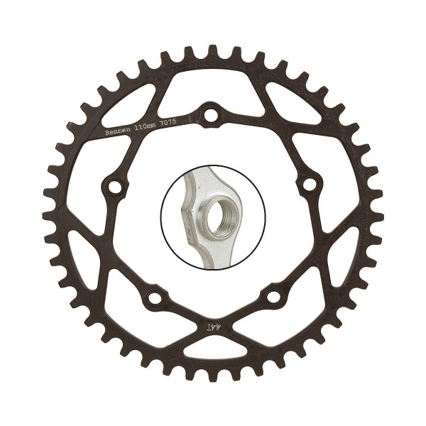 RENNEN PENTACLE CHAINRING THREADED 110MM