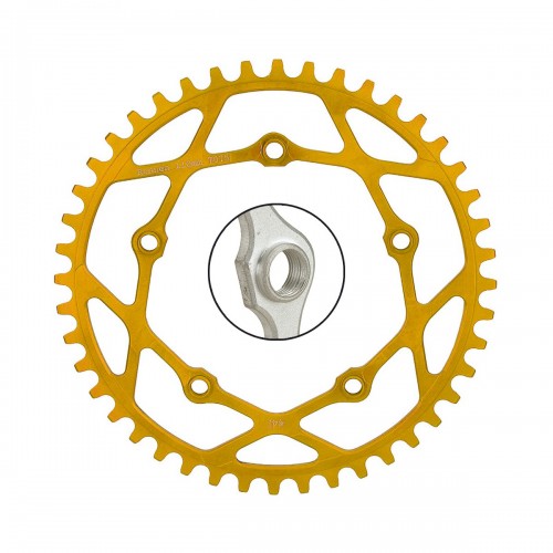 RENNEN PENTACLE CHAINRING THREADED 110MM