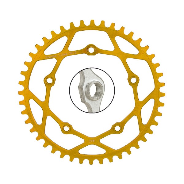 RENNEN PENTACLE CHAINRING THREADED 110MM