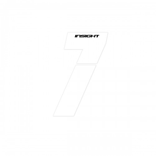 PLATE NUMBERS INSIGHT WHITE 4"