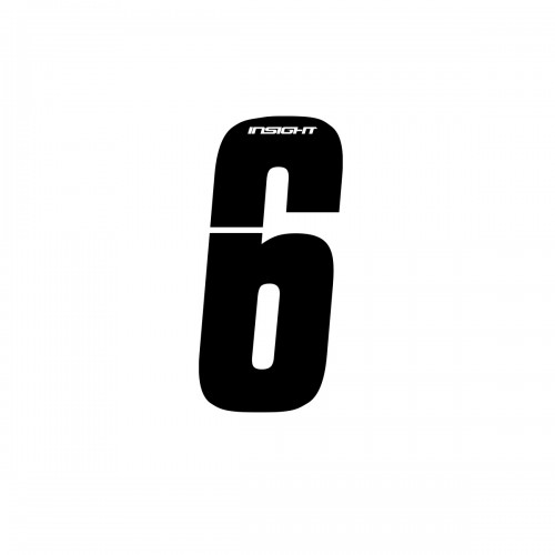SIDE PLATE NUMBERS INSIGHT BLACK 3"