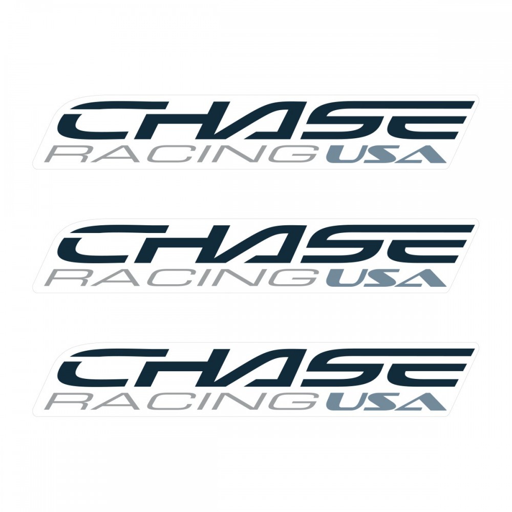 CHASE SMALL STICKER 110x18MM PACK X 3 DARK GREY