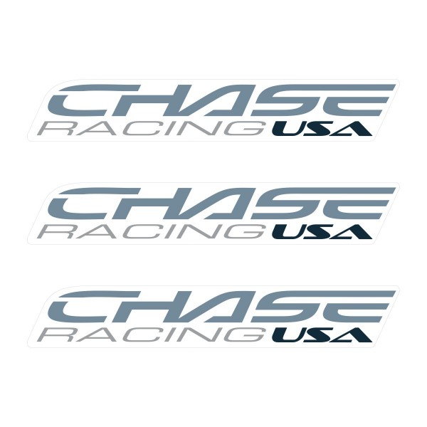 CHASE SMALL STICKER 110x18MM PACK X 3 LIGHT GREY