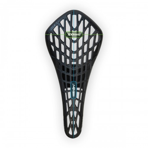 TIOGA D-SPYDER EVA CARBONITE W.INTEGRATED SEATPOSTS BLACK