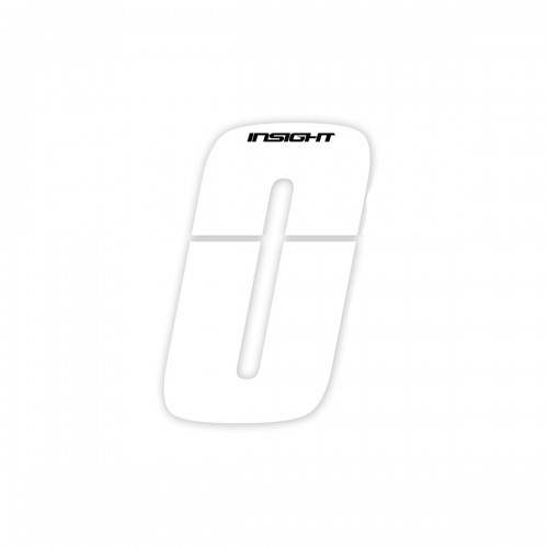 PLATE NUMBERS INSIGHT WHITE 7.5CM