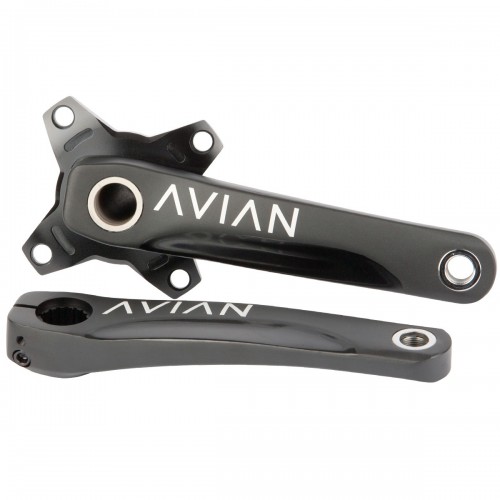 Insight BMX Alloy 4-Bolt 2 Piece RLC Crankset 170mm Black