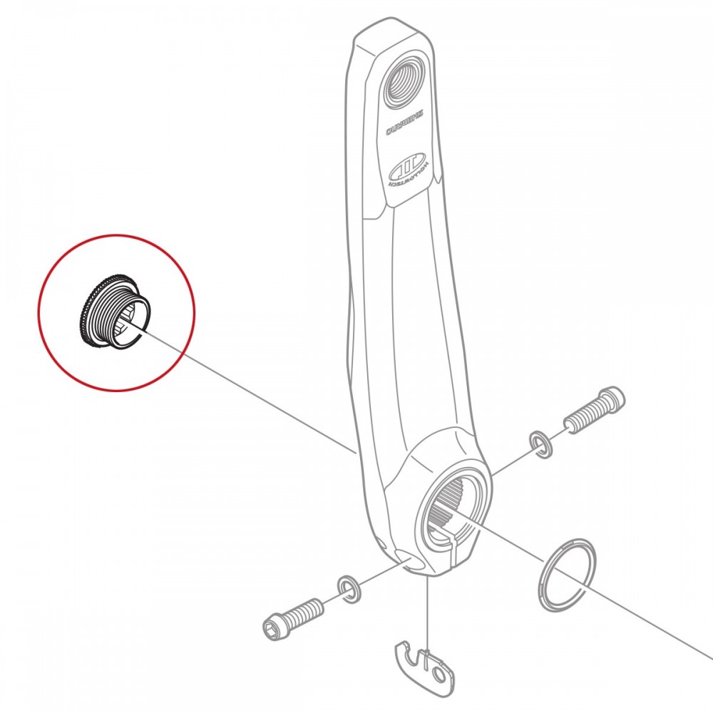 SHIMANO FC-M582 CRANK ARM FIXING BOLT