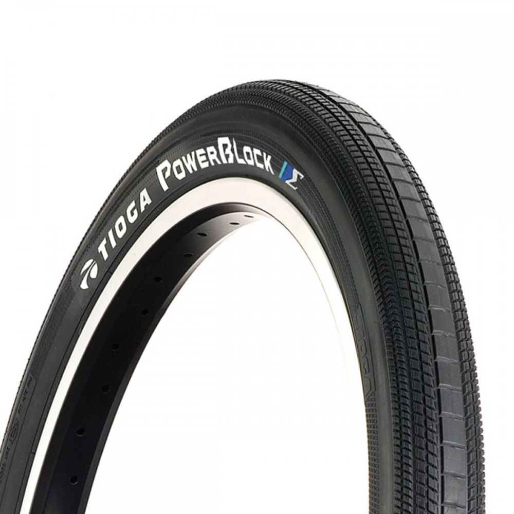 Bicycle Tire Tioga Powerblock 20x1-3/8 Wire Black for sale online 