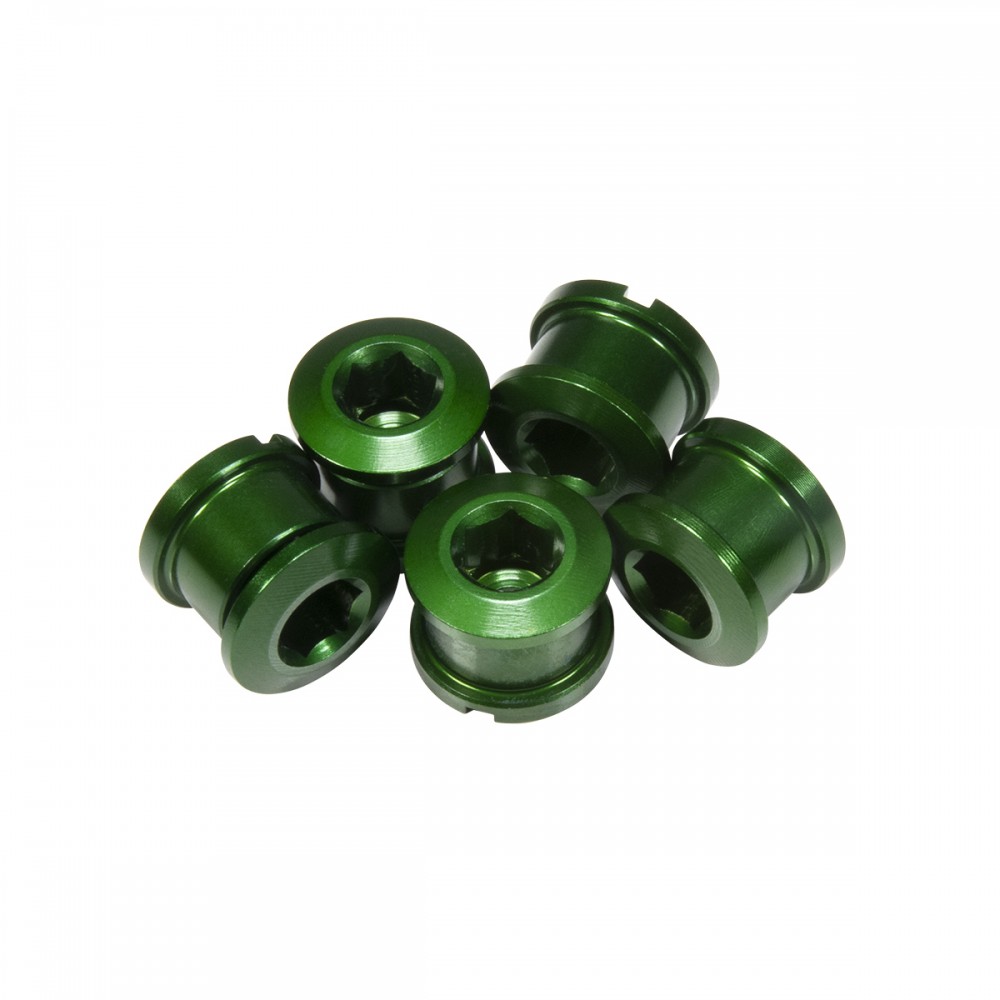 PACK 5 CHAINRING BOLTS INSIGHT 6.5X4MM ALU