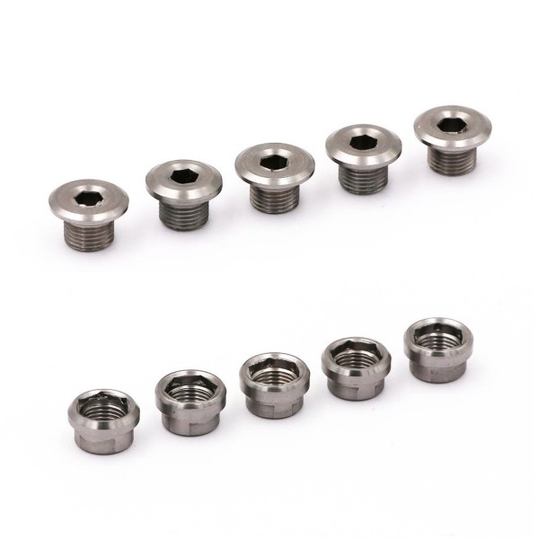 RENNEN INFINITY CHAINRING TITANIUM BOLTS 5PCS