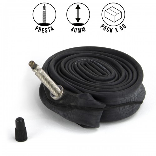 EXCESS PACK X 50 TUBES PRESTA VALVE 40MM
