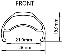 ></center>
<p><strong>EXCESS XLC 406x28MM RIM SPECIFICATIONS</strong><br>ERD: 20
